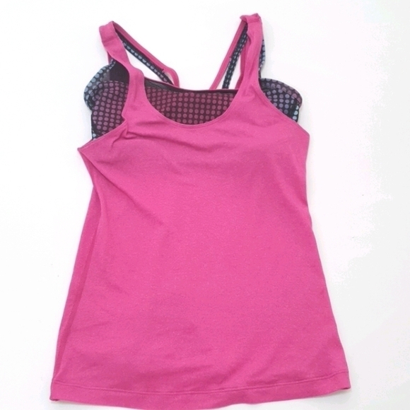 Lululemon Solid Pink Tank Top Sports Bra - Picture 3 of 10